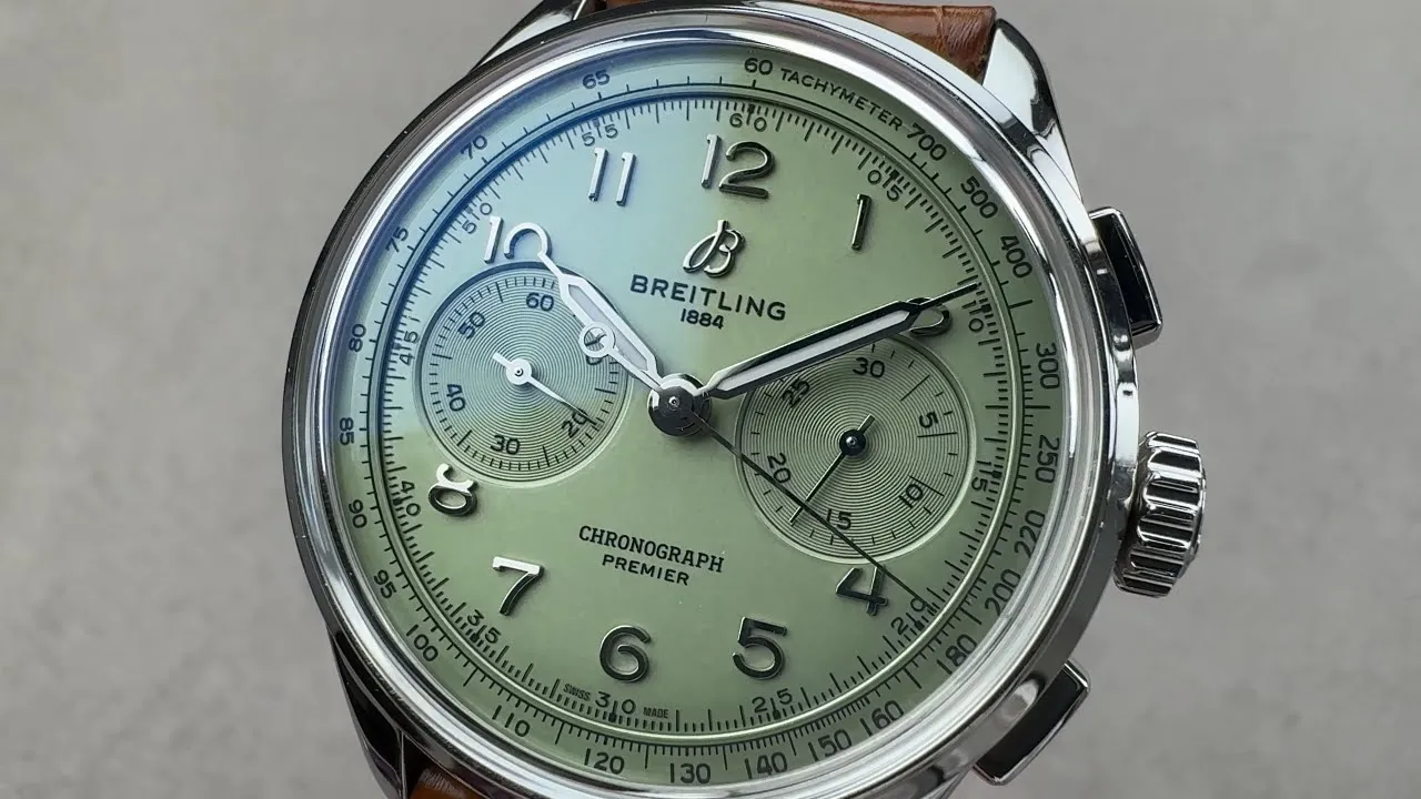 Breitling Premier B09 Chronograph Pistachio Dial AB0930D31L1P1 Watch Review