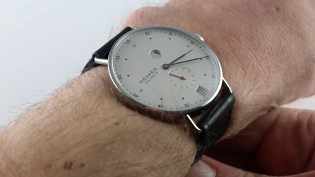 Nomos Glashutte Metro Datum Gangreser...
