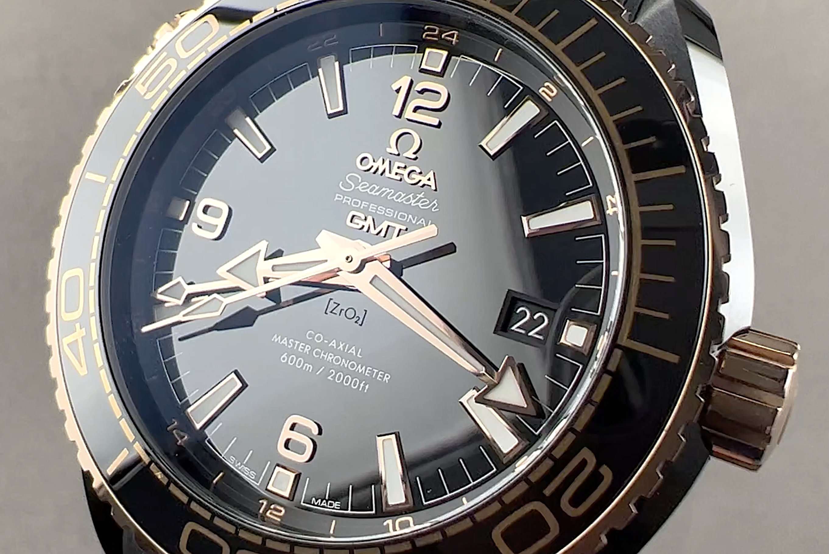 Omega Seamaster Planet Ocean 600M GMT "Deep Black" 215.63.46.22.01.001