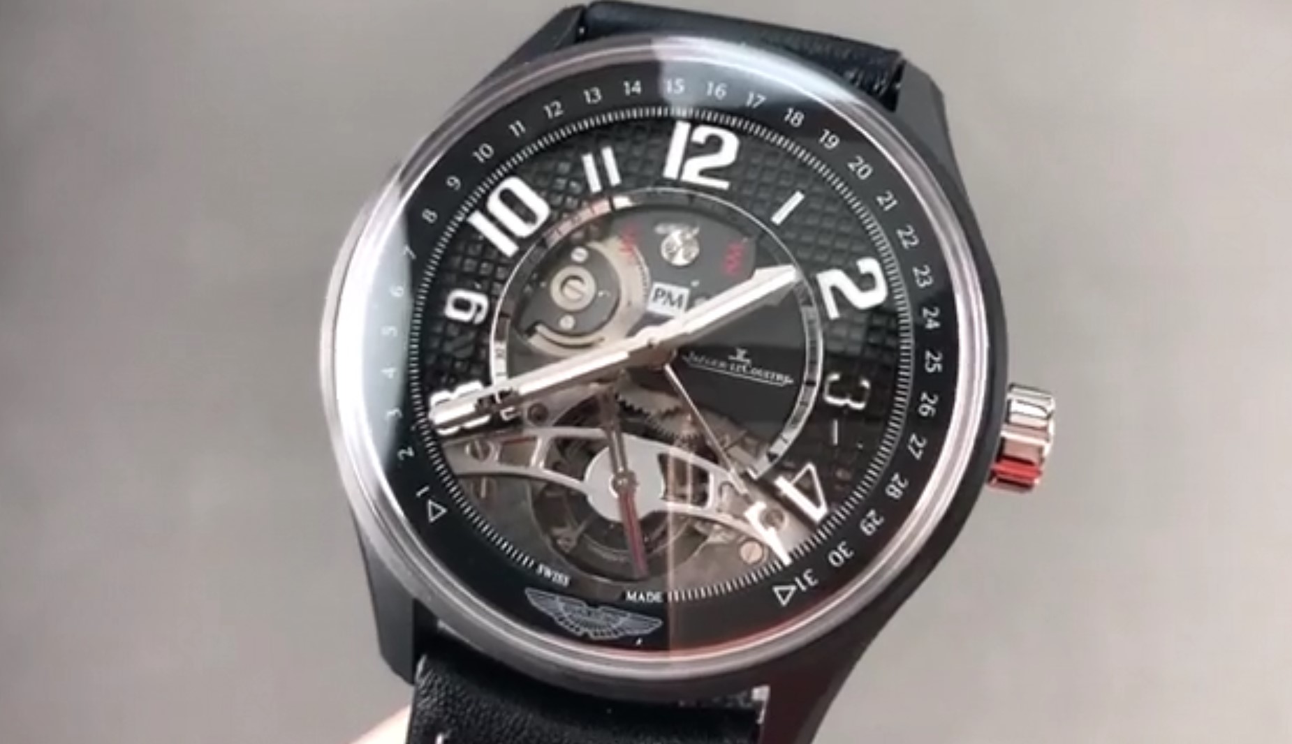 Jaeger Lecoultre Amvox3 Tourbillon GMT Black Ceramic Q193K450 Review