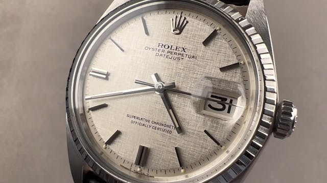 Rolex Datejust Linen Dial, Engine Tur...