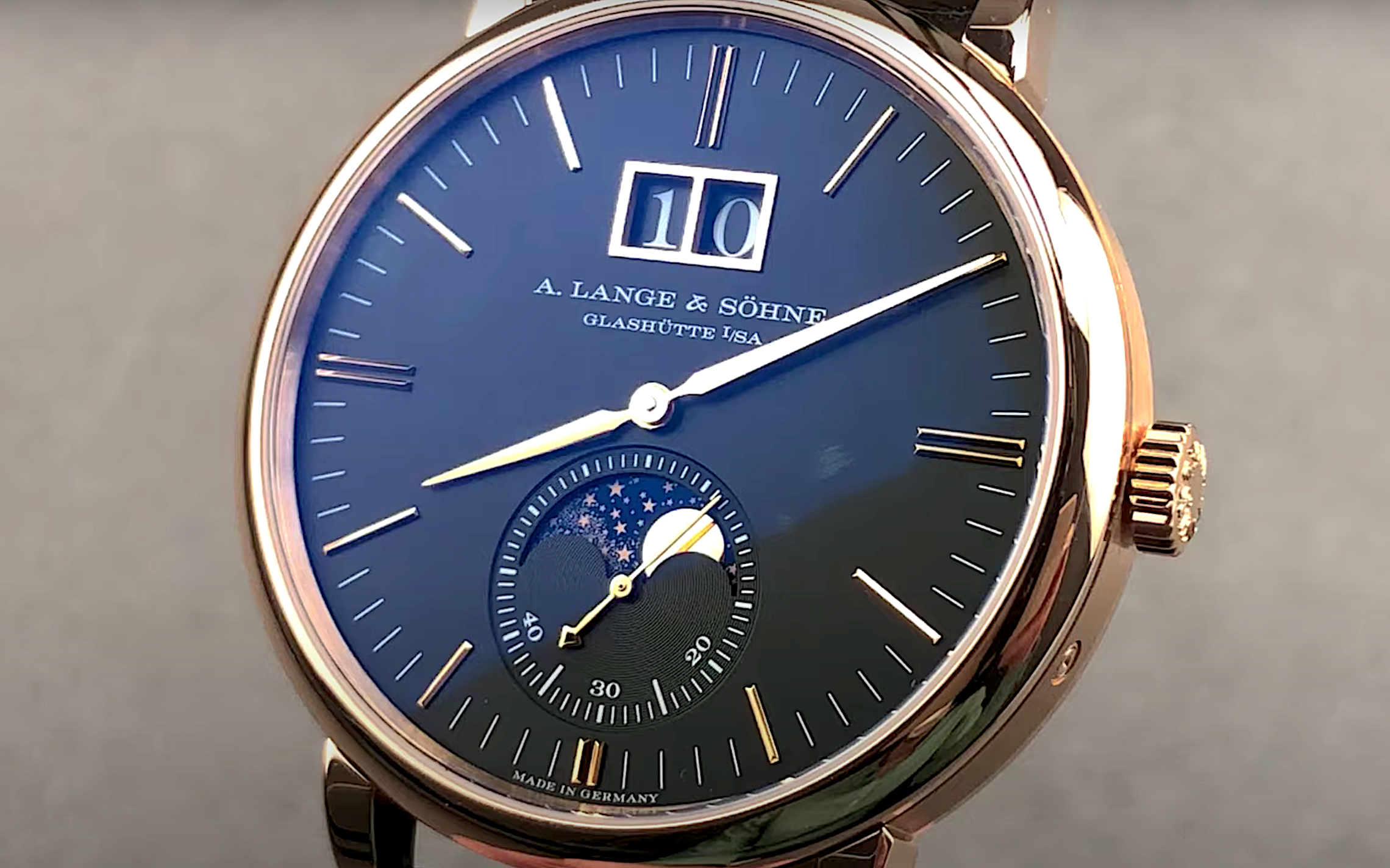A. Lange & Sohne Saxonia Moon Phase 384.031