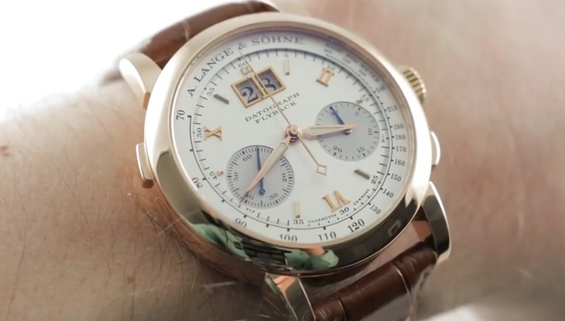 A. Lange & Sohne Datograph Rose Gold (403.032) Review