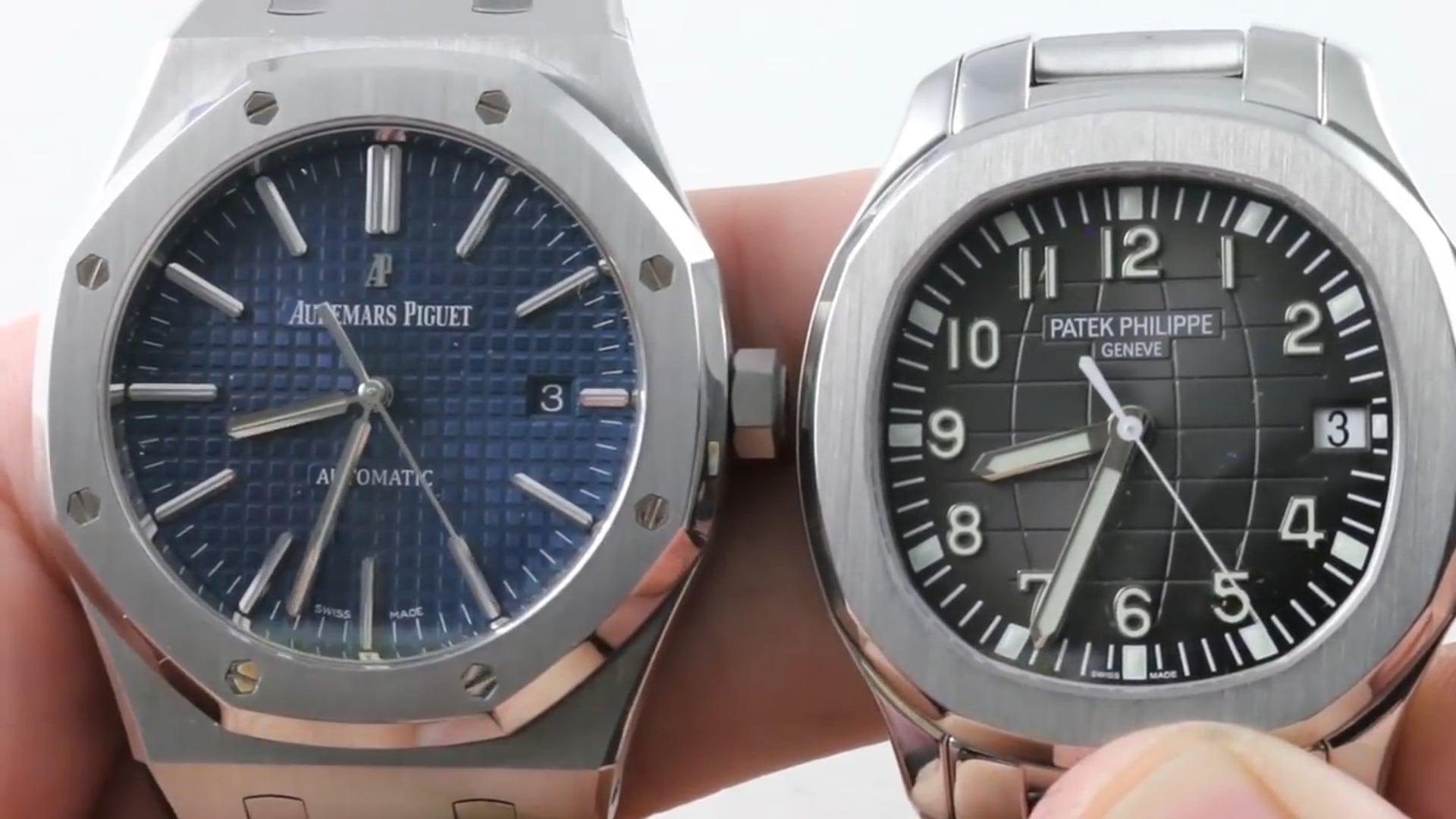 AP Royal Oak 15400ST.OO.1220ST.03 vs Patek Philippe Aquanaut 5167