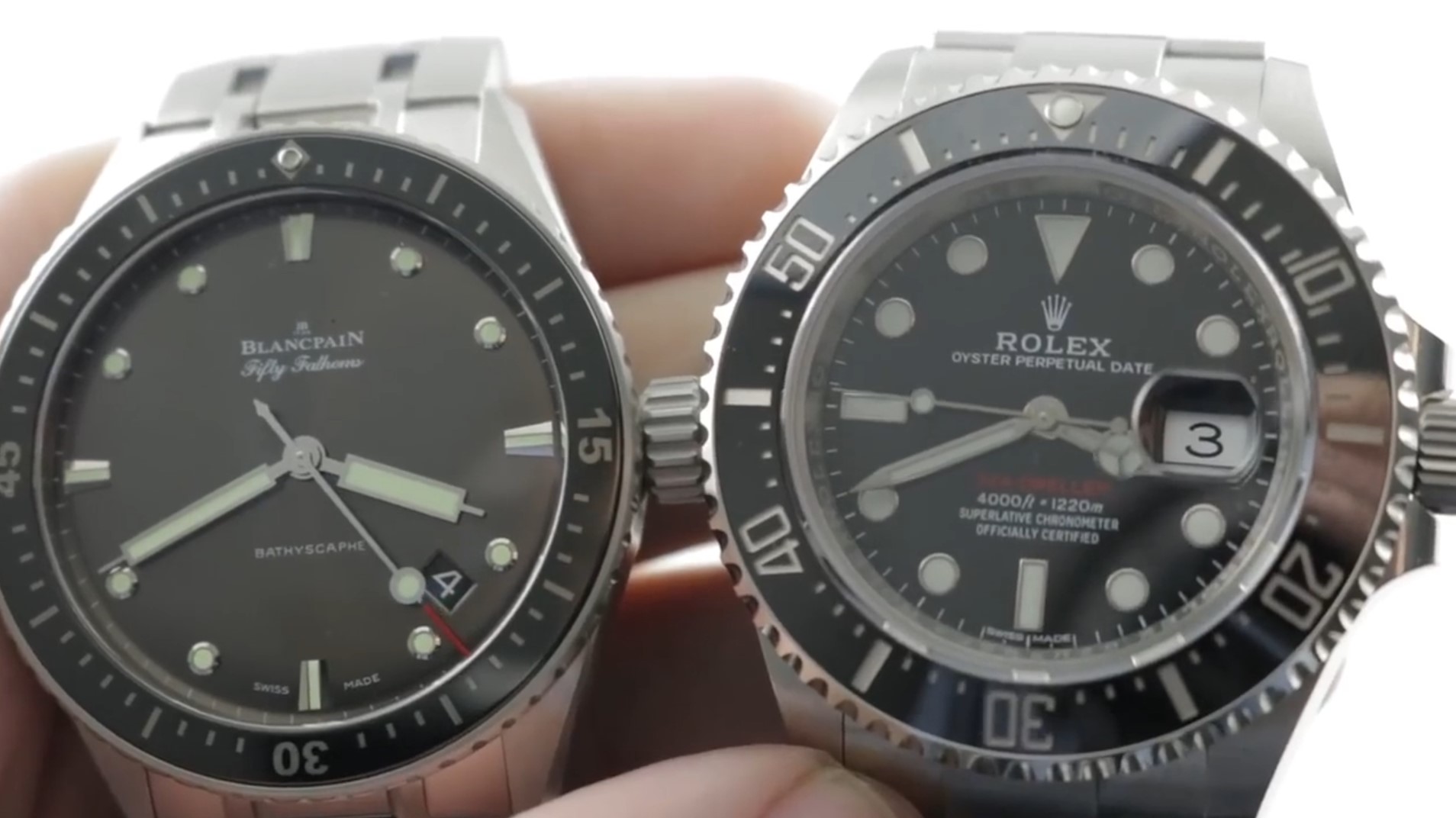 Blancpain Fifty Fathoms Bathyscaphe vs AP Royal Oak Offshore Diver