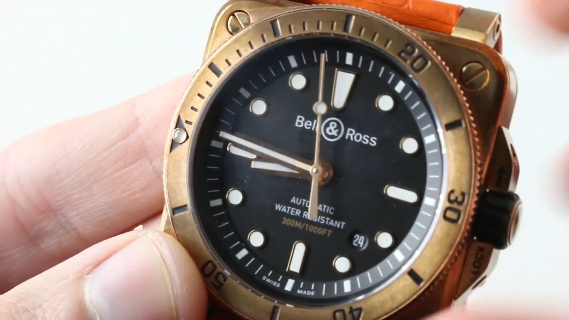 2018 Bell & Ross Instrument BR 03-92 Bronze Diver Ltd. Ed. Br0392 D Bl BR Sca