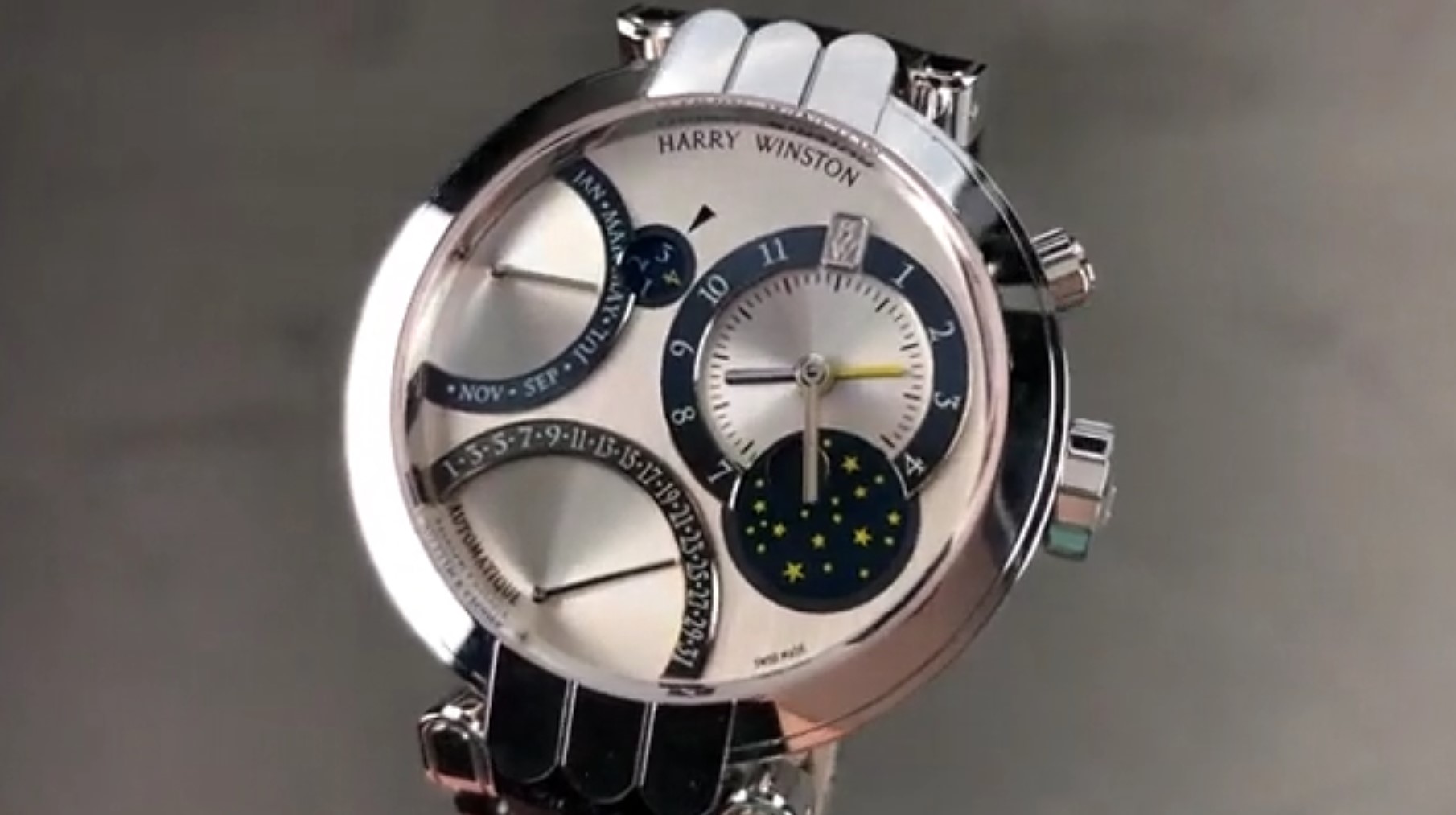 Harry Winston Premier Excenter Perpetual Calendar GMT 200 Mapc 41W