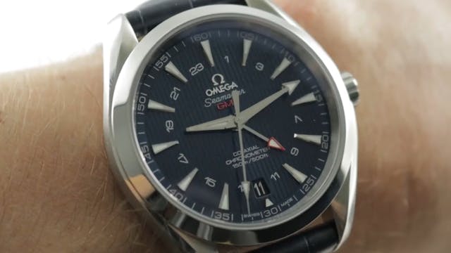 Omega Seamaster Aqua Terra GMT Blue D...