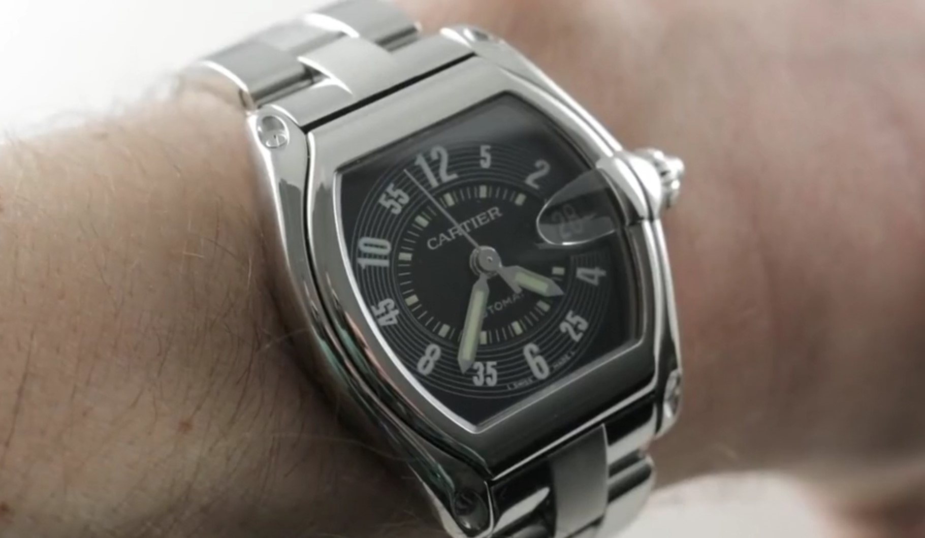 Cartier sales roadster 38mm