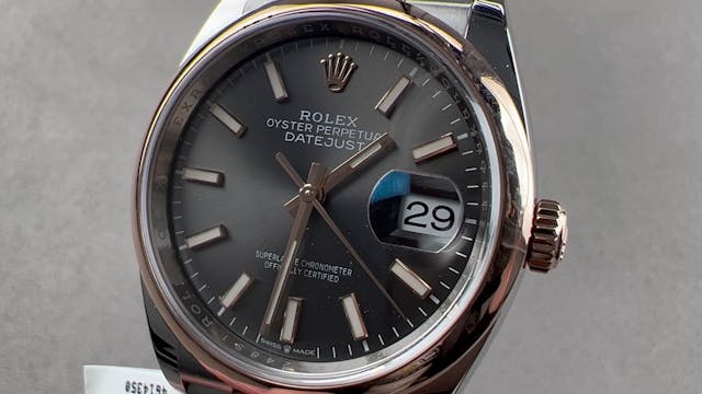 Rolex Datejust 36 Slate Dial Domed Be...