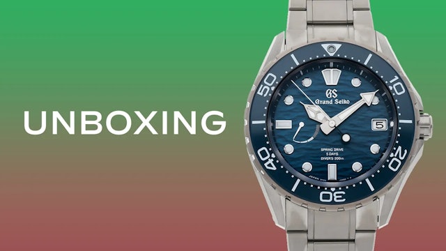 Unboxing Grand Seiko Evolution 9 Spring Drive Diver SLGA023 Watch Review