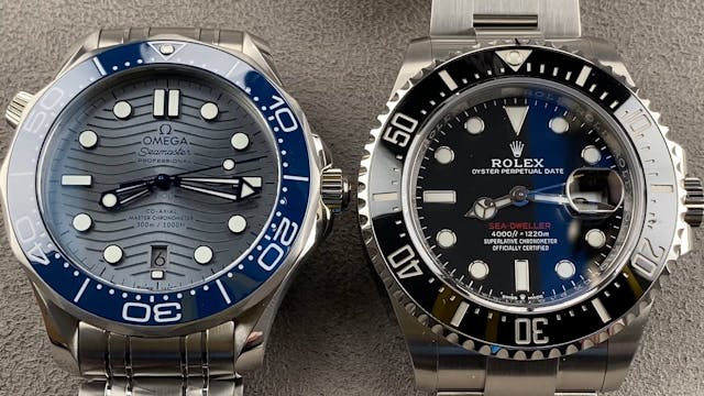 Omega Seamaster vs Rolex Sea Dweller ...