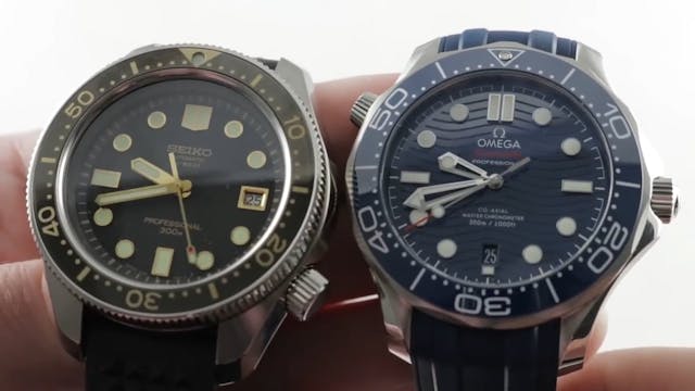 Omega Seamaster Diver 300M vs Seiko P...