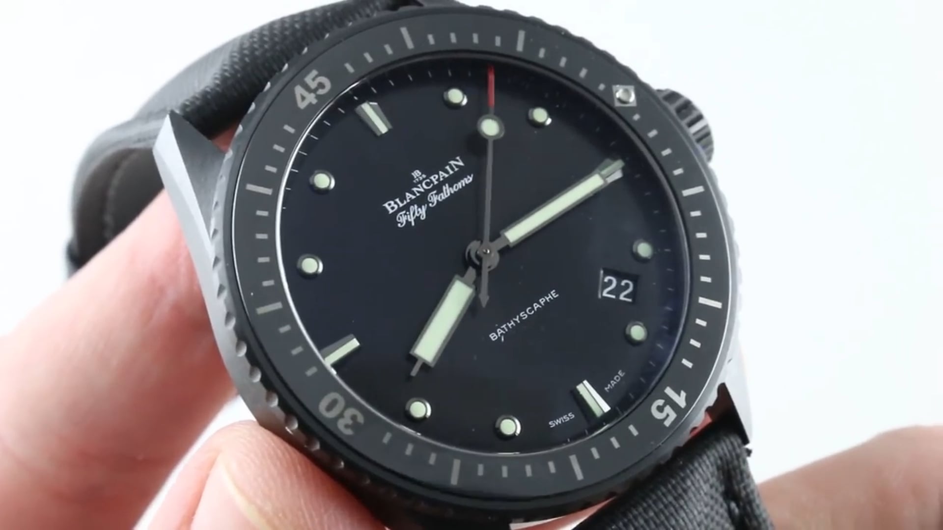 Blancpain Fifty Fathoms Bathyscaphe Black Ceramic 5000 0130 B52