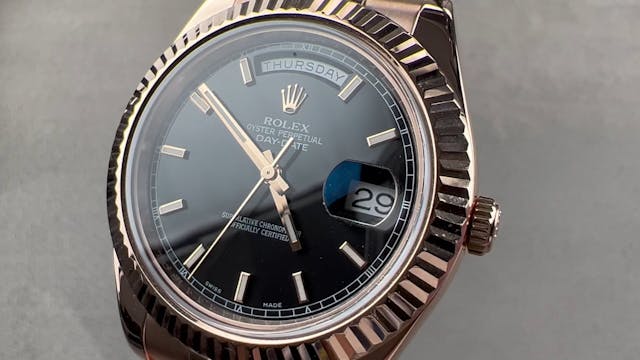 Rolex Day-Date II Rose Gold 218235