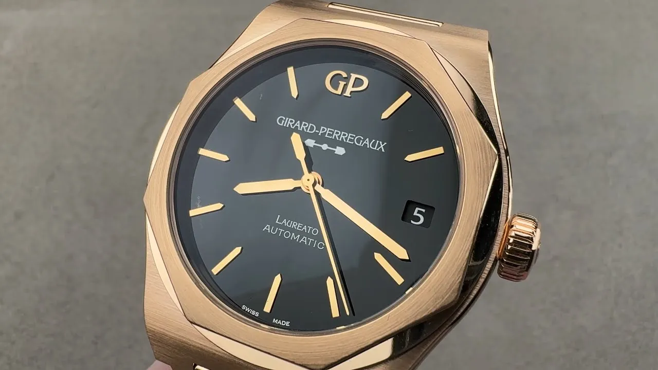 Girard-Perregaux Laureato Onyx Dial (81010-52-3118-1CM) Girard-Perregaux Review