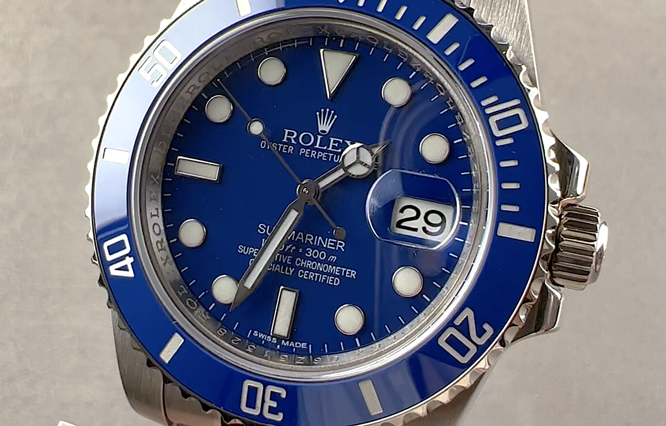 Rolex Submariner Date "Smurf" 116619LB