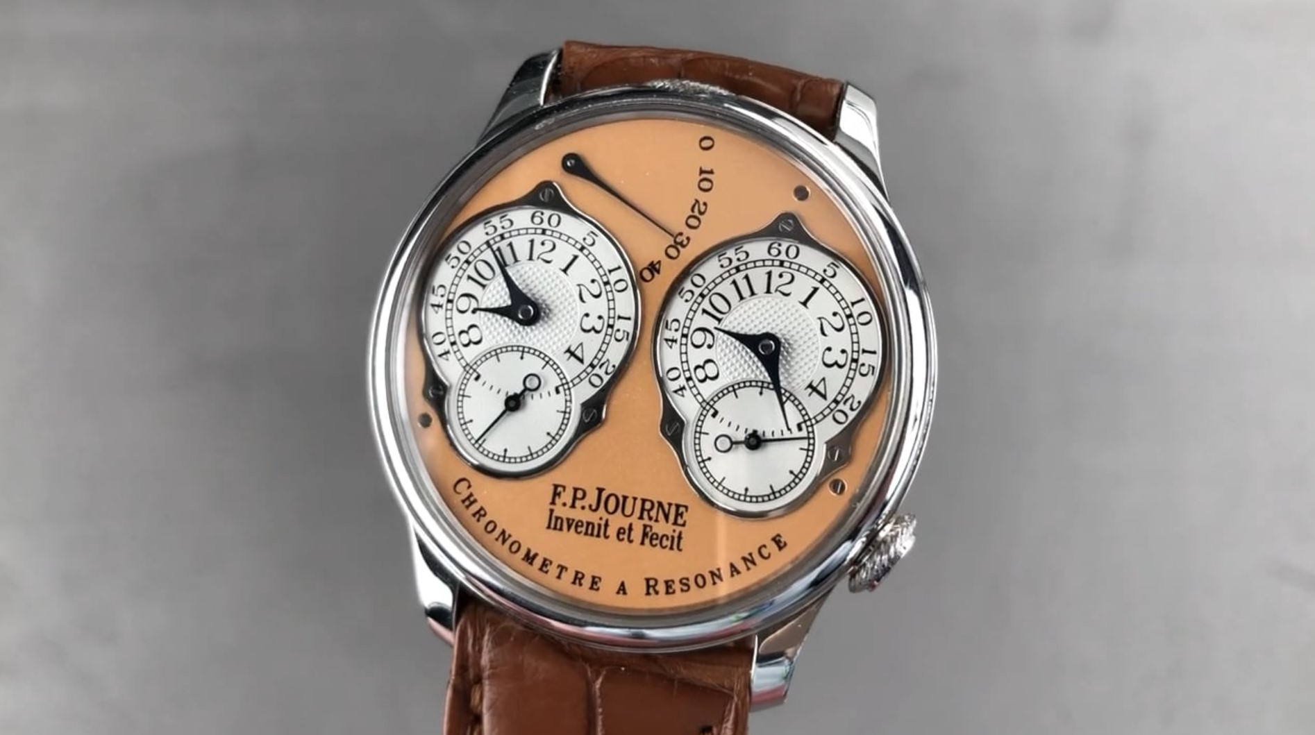 F.P. Journe Platinum Chronometre Resonance 38mm Rose Gold Dial Review