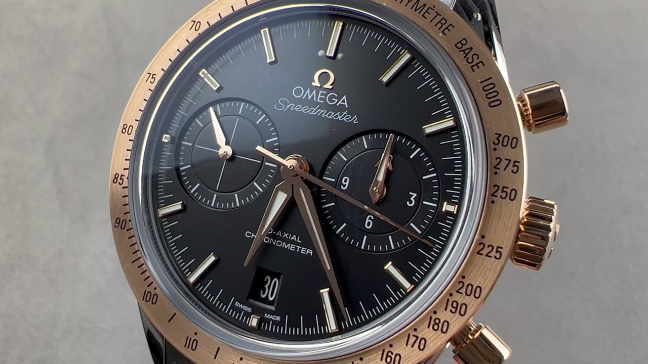 Omega speedmaster clearance 1957 rose gold