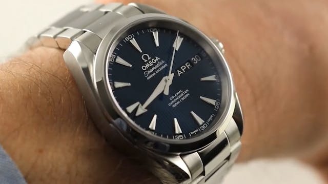 Seamaster aqua clearance terra annual calendar