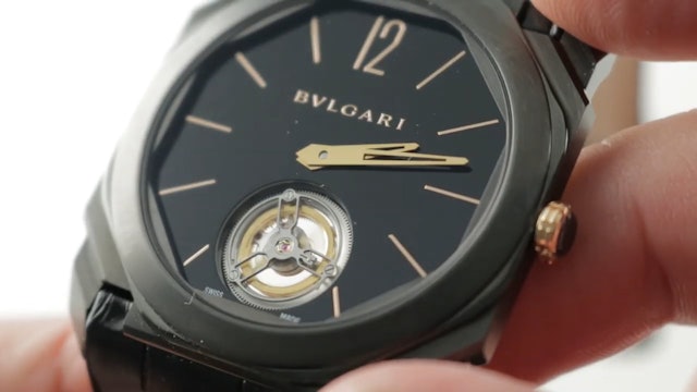 Bulgari Octo Tourbillon Ultranero: Flying Tourbillon 102560 Bulgari Watch Review