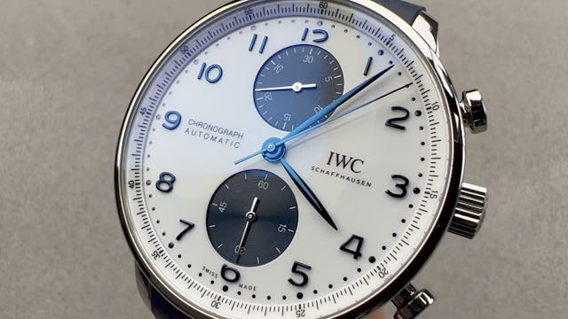 IWC Portugieser Chronograph Blue Pand...