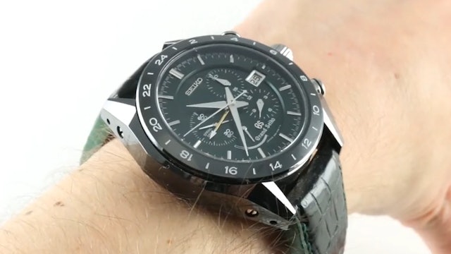 Grand Seiko Spring Drive Black Ceramic Chronograph Limited Edition SBGC017