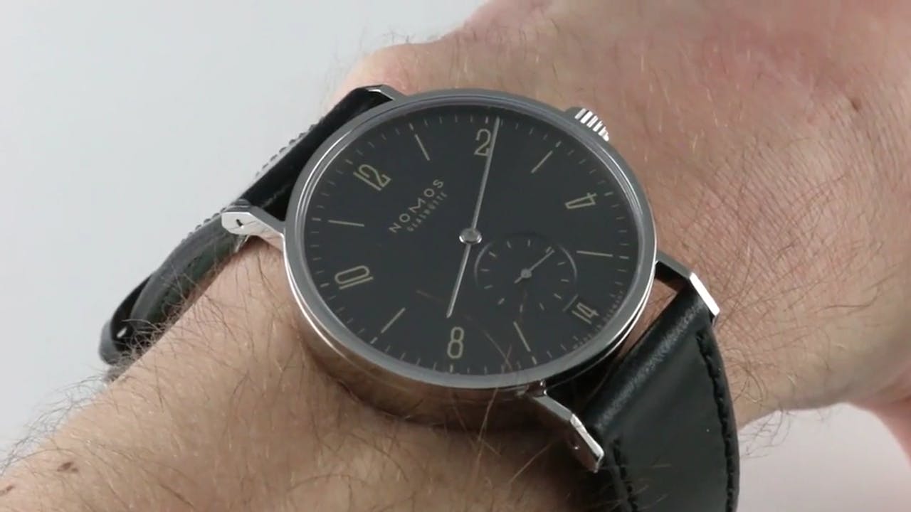 Nomos Glashutte Tangomat Ruthenium 604 Review Watchbox