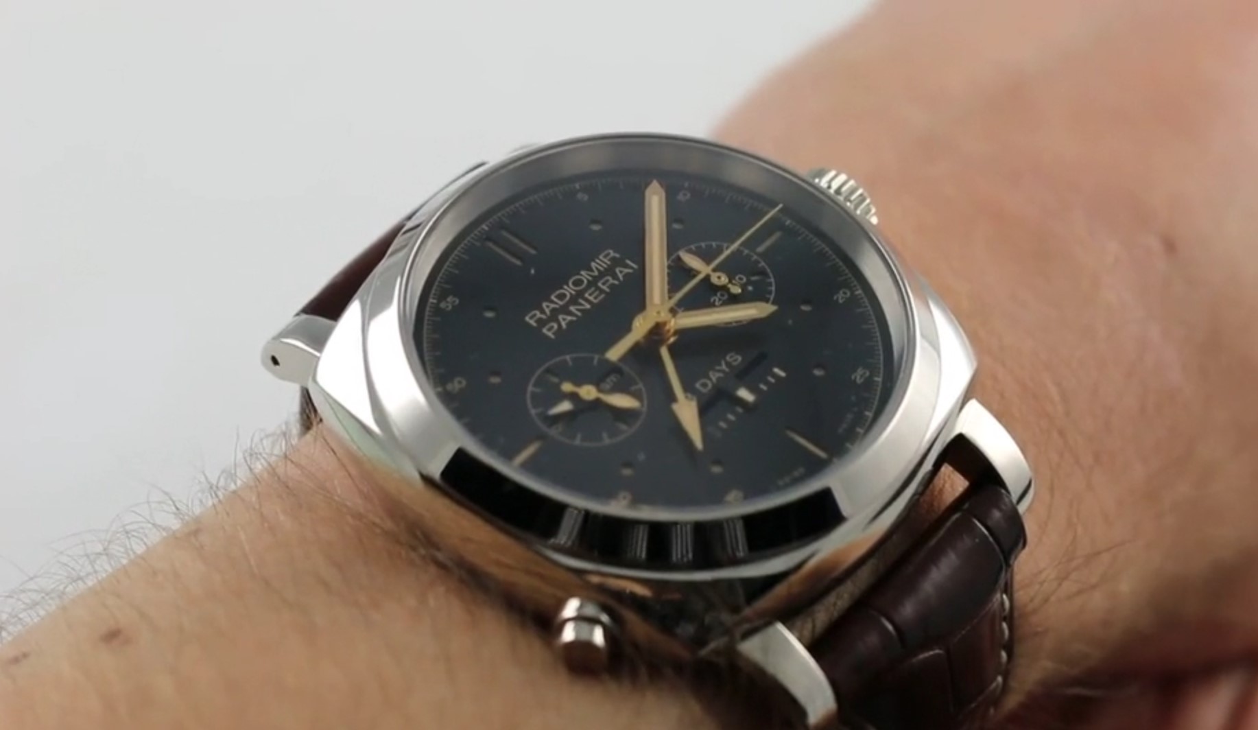 Panerai Radiomir 1940 Chrono Monopulsante 8 Days GMT Oro Bianco