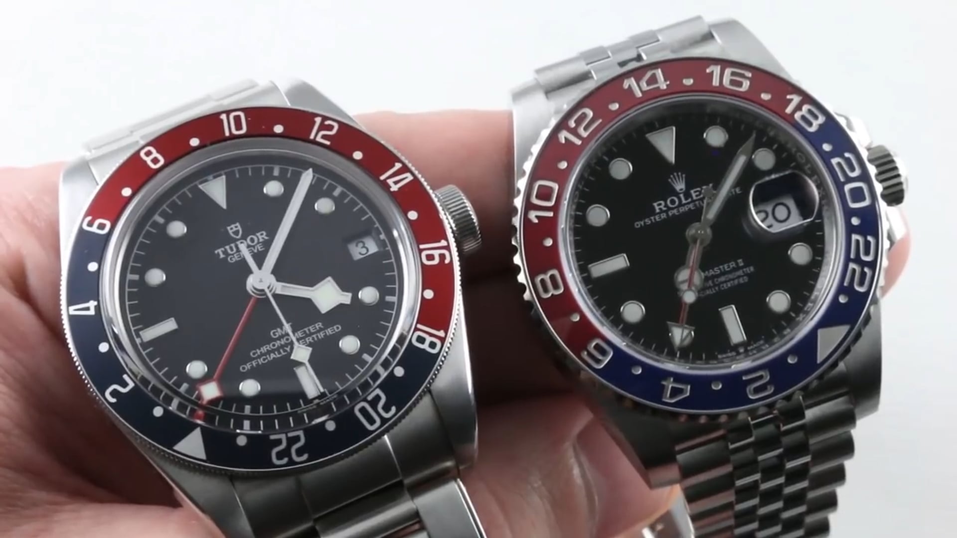 Rolex GMT Master II Pepsi 126710BLRO vs. 2018 Tudor Black Bay GMT