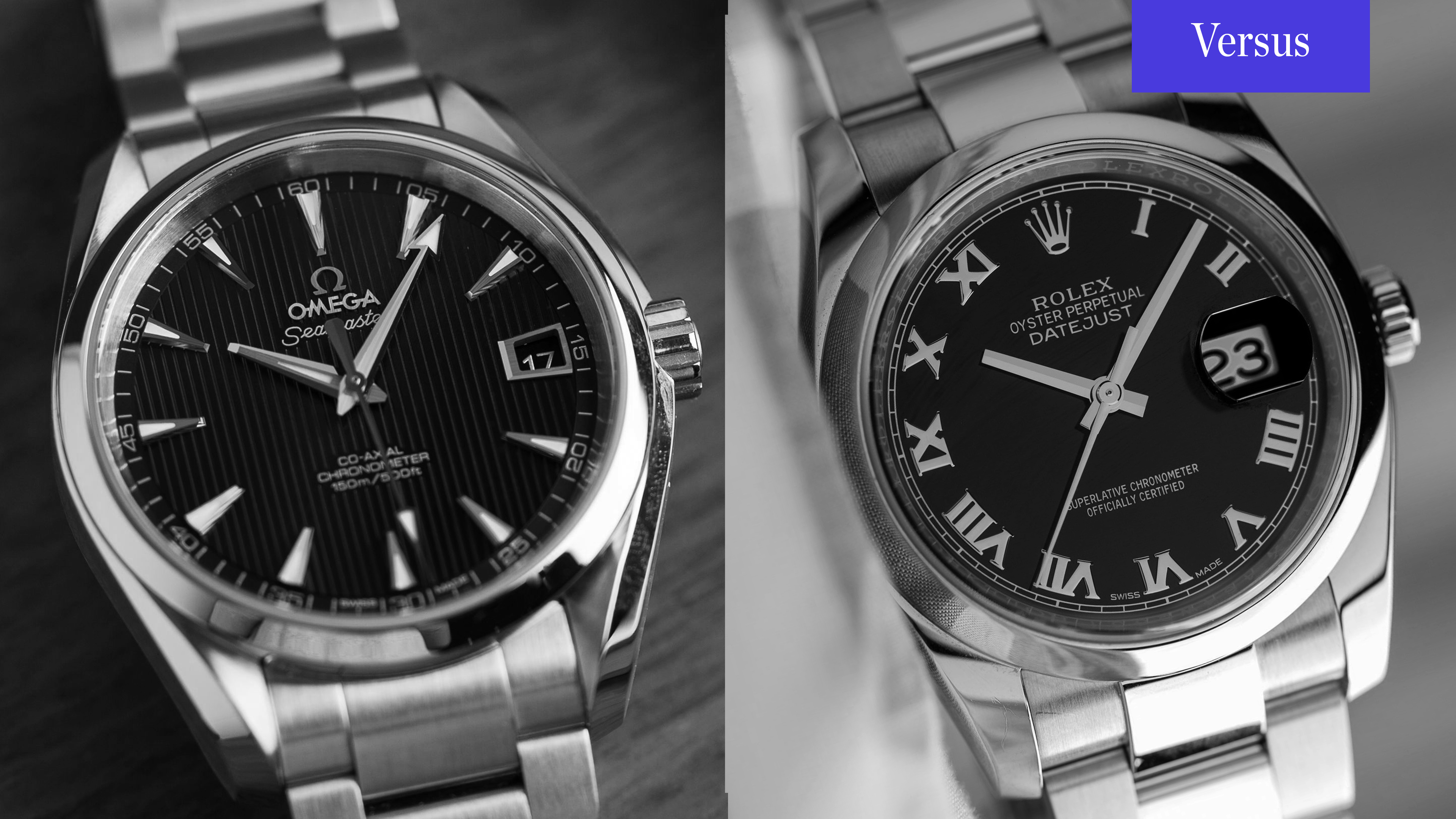 omega seamaster aqua terra vs rolex datejust