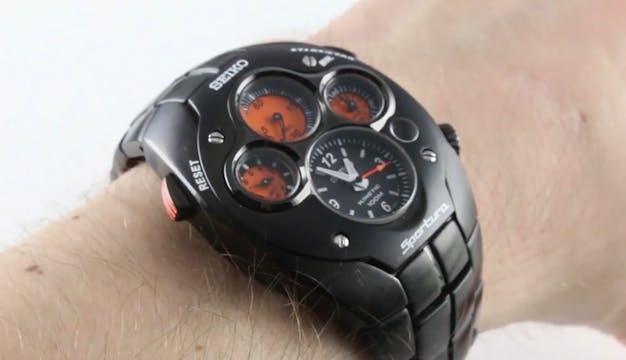 Seiko Sportura Kinetic Chronograph Li...