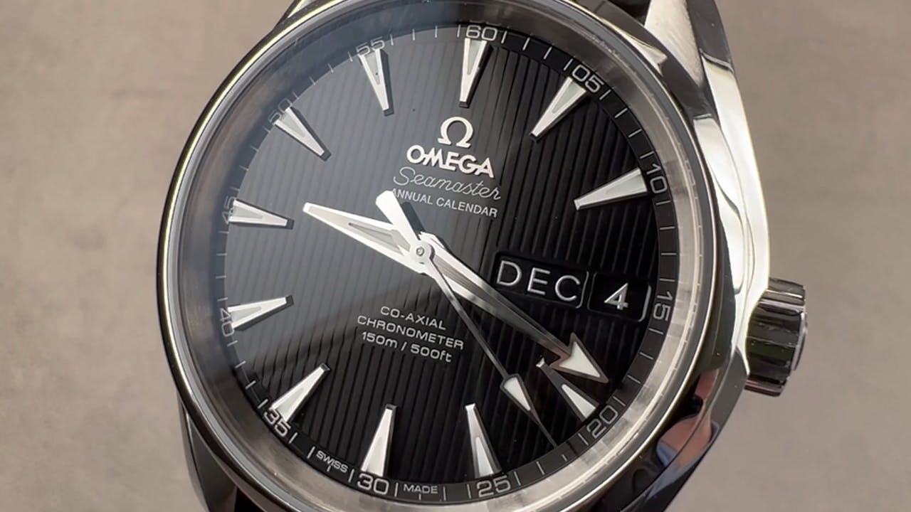 Seamaster aqua cheap terra annual calendar