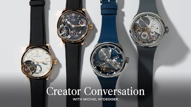 Greubel Forsey CEO Michel Nydegger on...