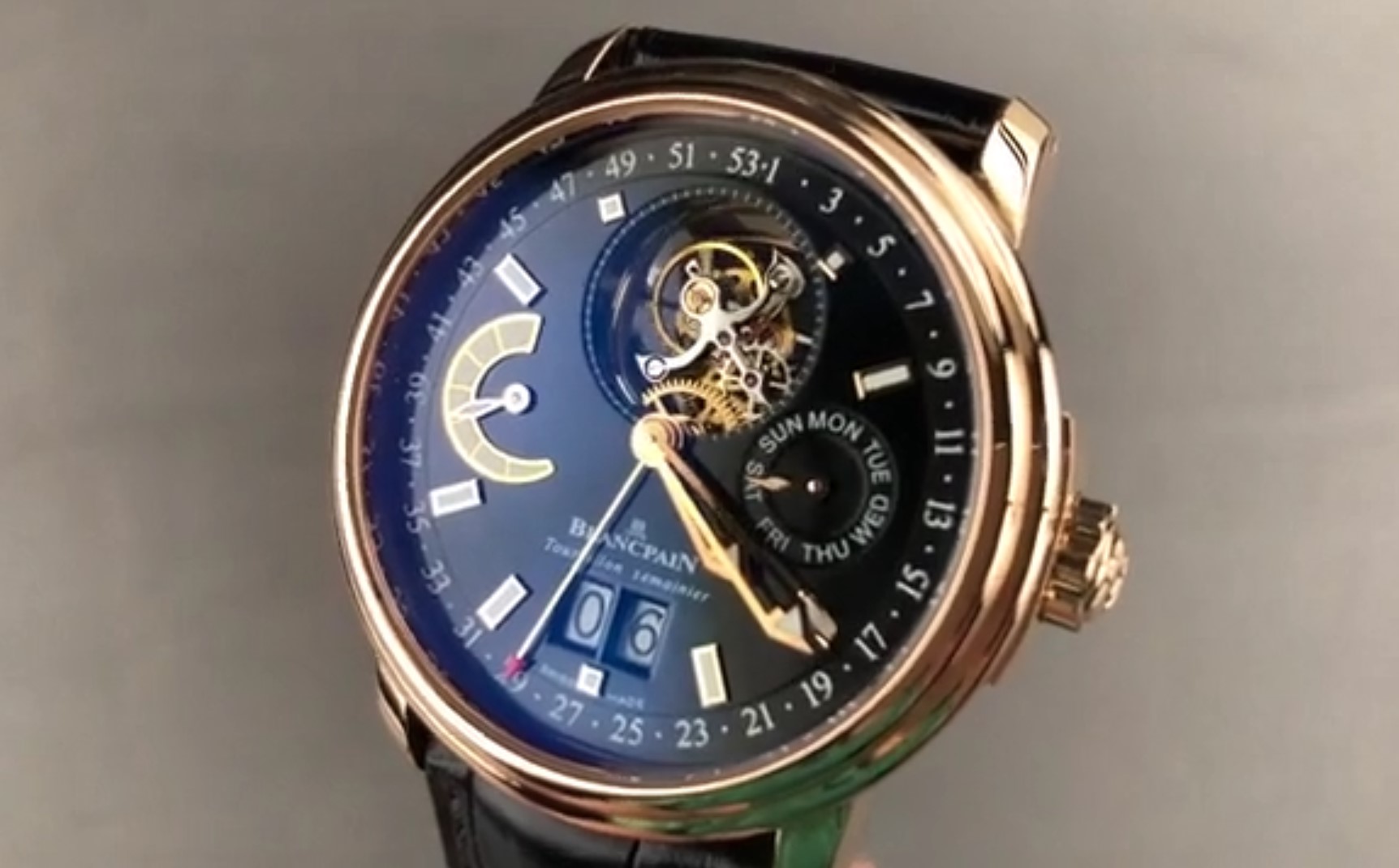 Blancpain Leman Tourbillon Semainier (Weekly Calendar) 2925 3630 53B Review