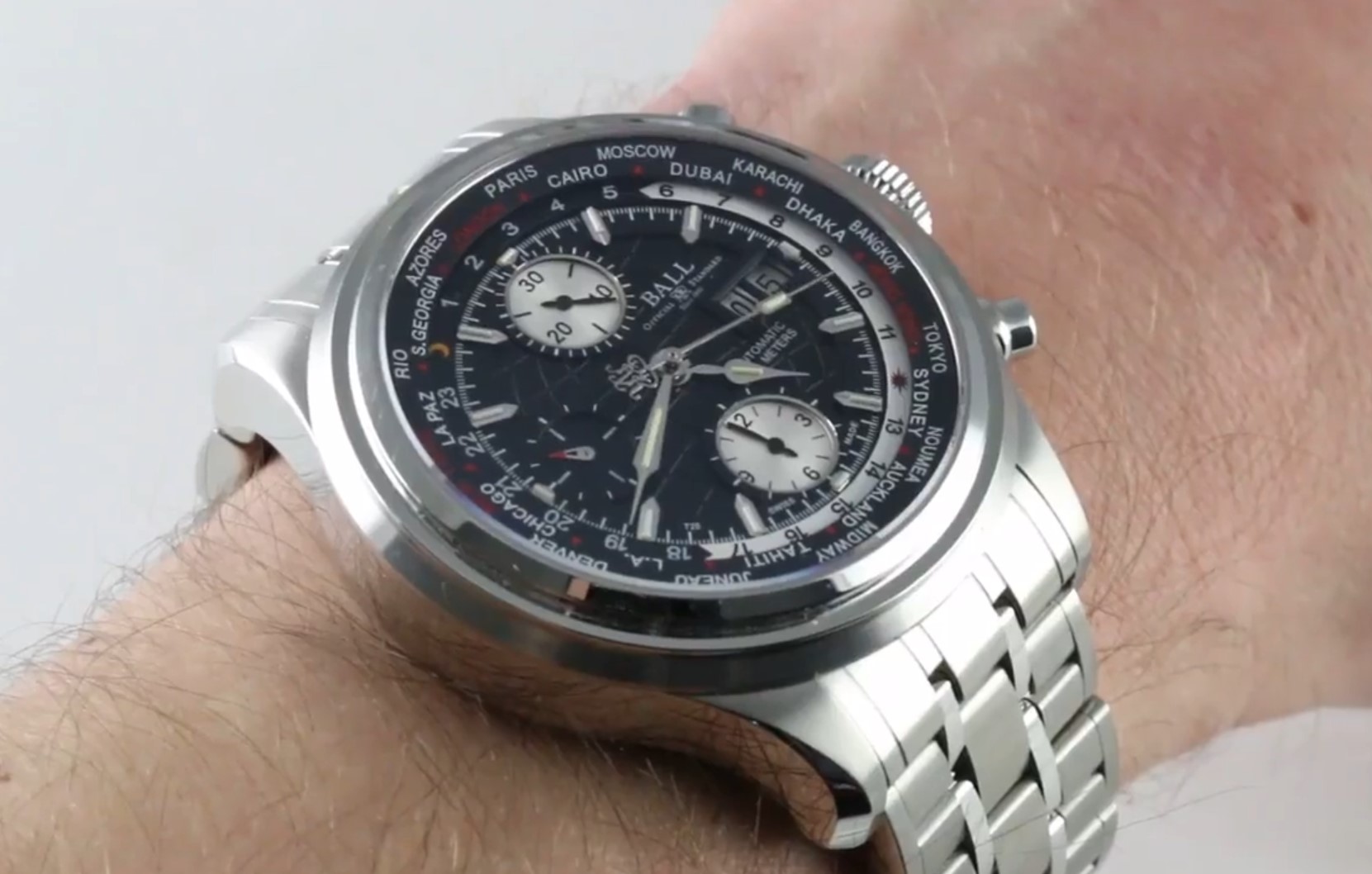 Ball Watch Company Trainmaster Worldwide GMT Chrono CM2052D-SJ-BK Review