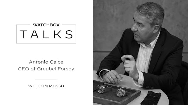 Greubel Forsey CEO Antonio Calce on t...