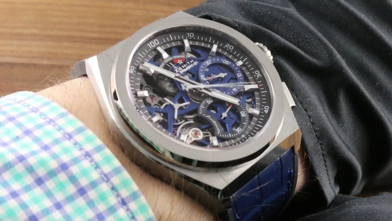 Zenith Defy El Primero 21 Blue Skeleton Watch