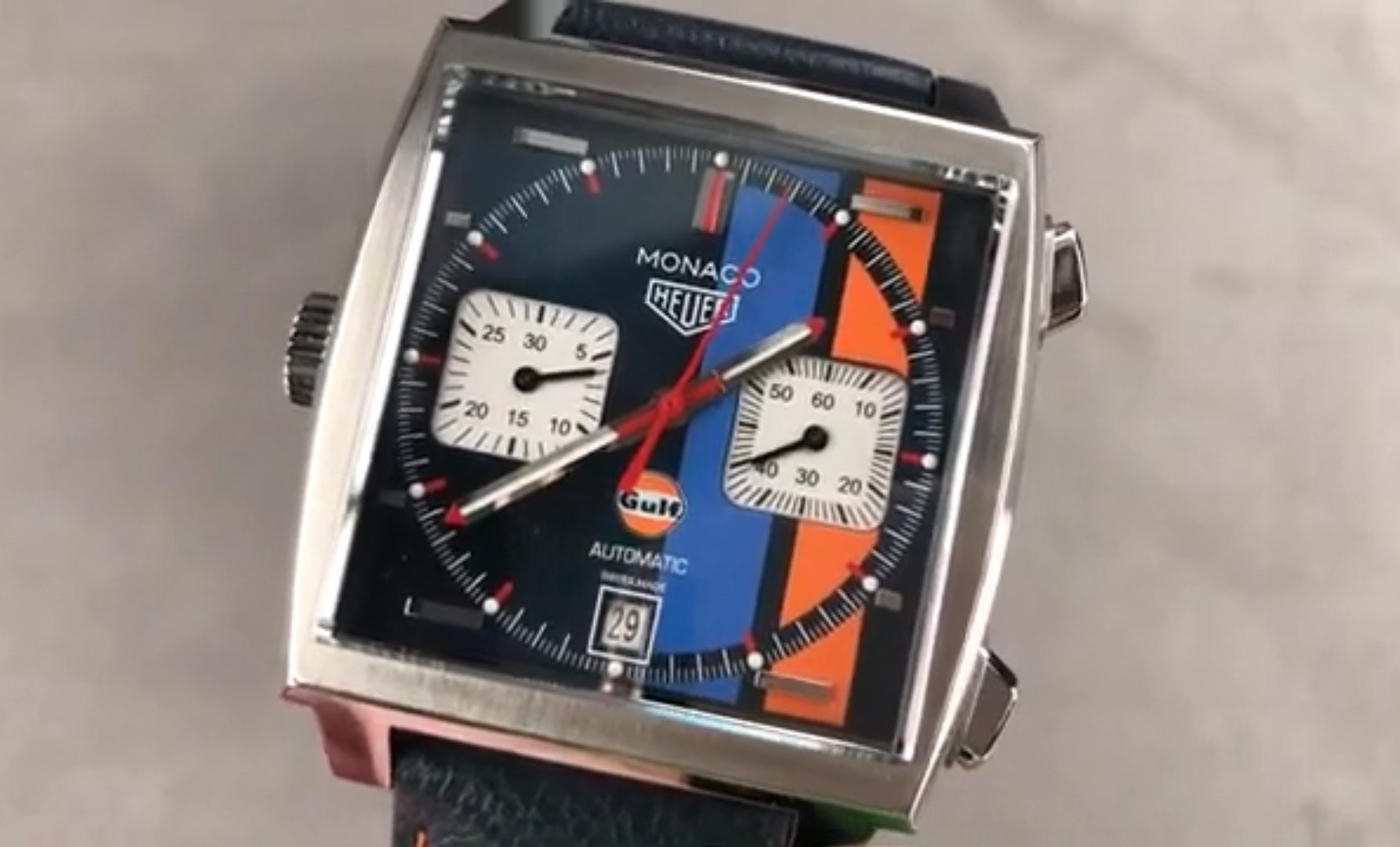 Tag heuer clearance monaco gulf watch