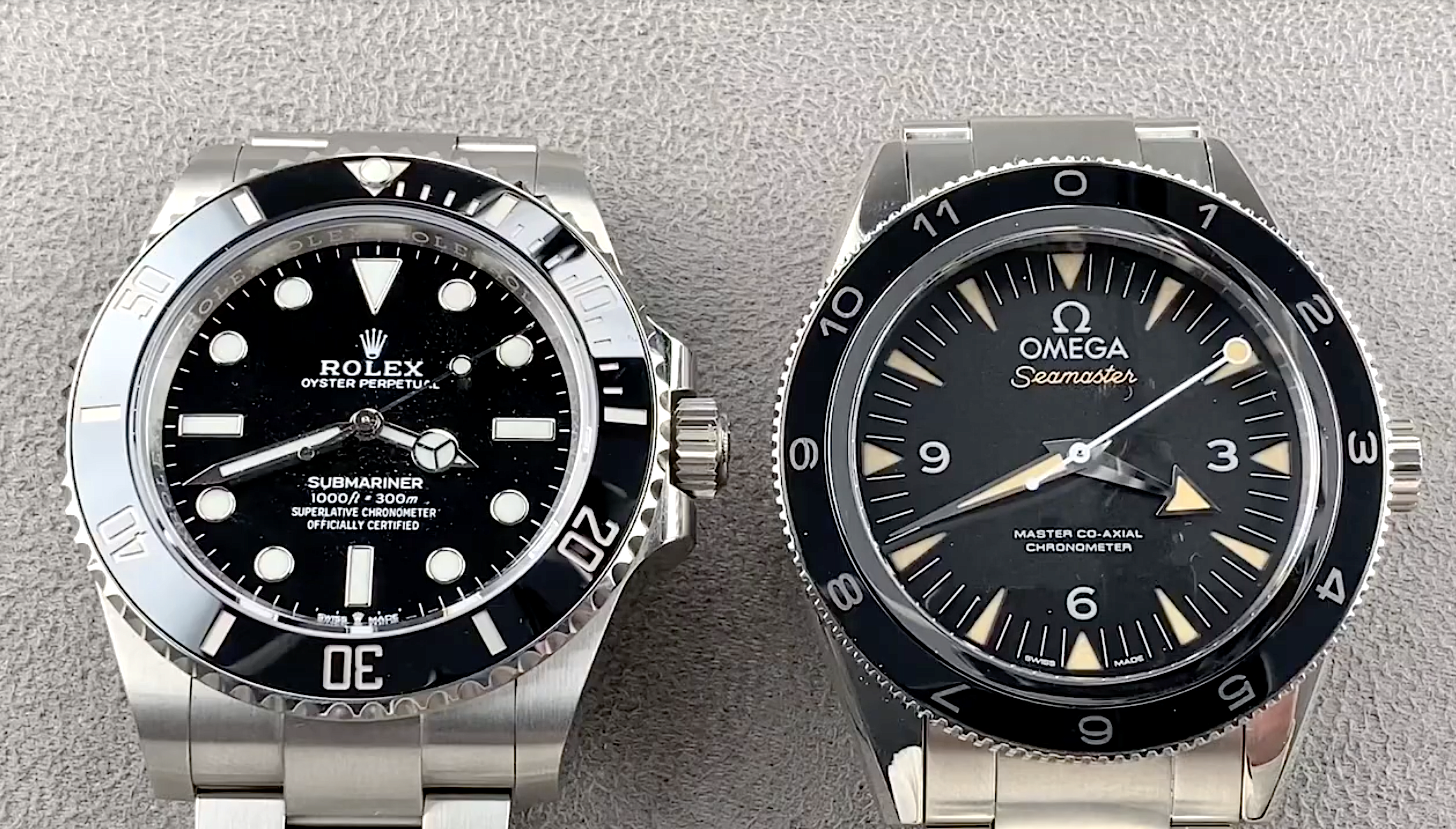 omega seamaster 300 vs rolex submariner