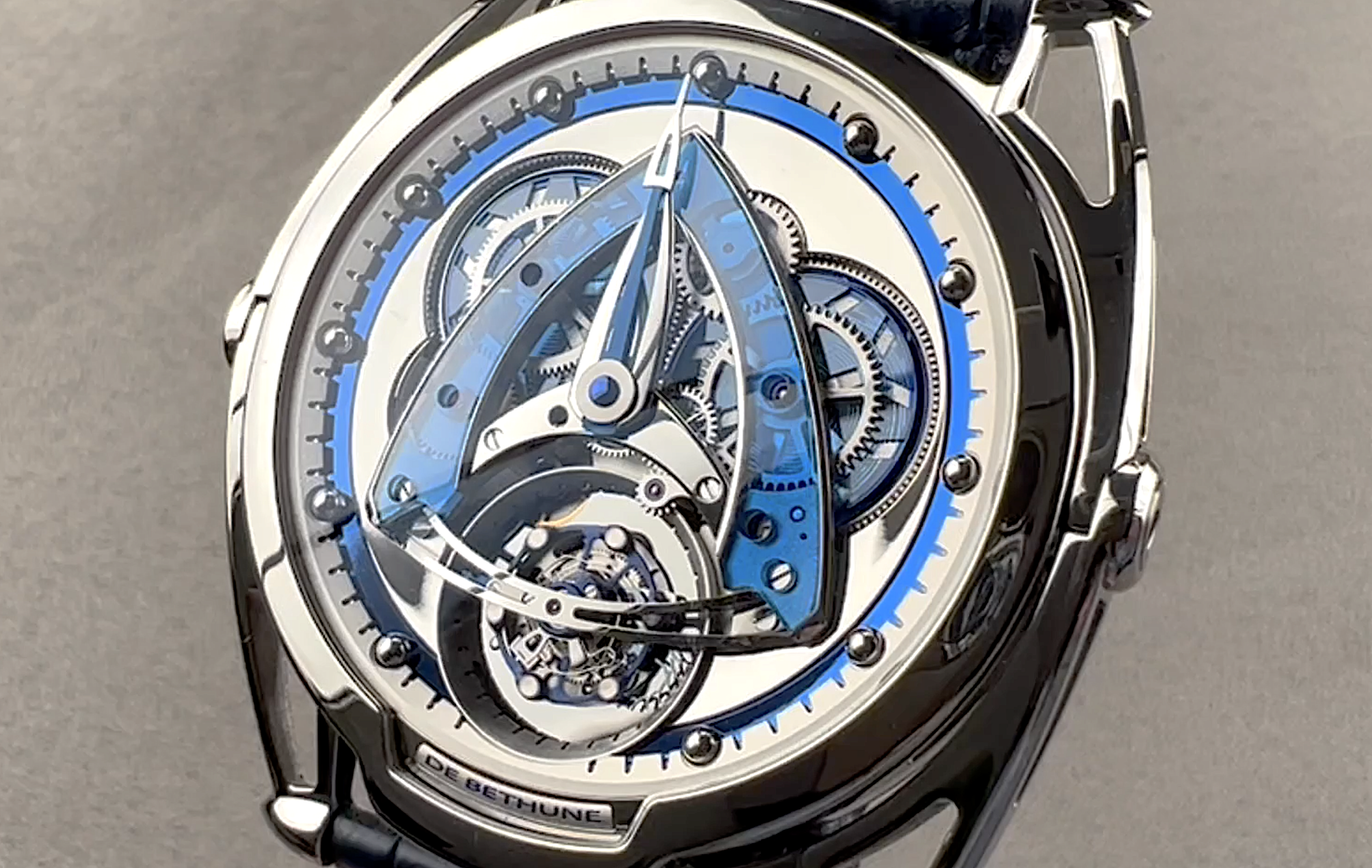 De Bethune DB28 Steel Wheels Sapphire Tourbillon DB28SWTTIS1