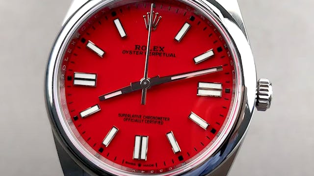 Rolex Oyster Perpetual "Coral Red" 12...