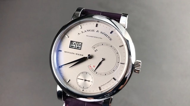A. Lange & Sohne "Lange 31" 31-Day Power Reserve 130.025F Review