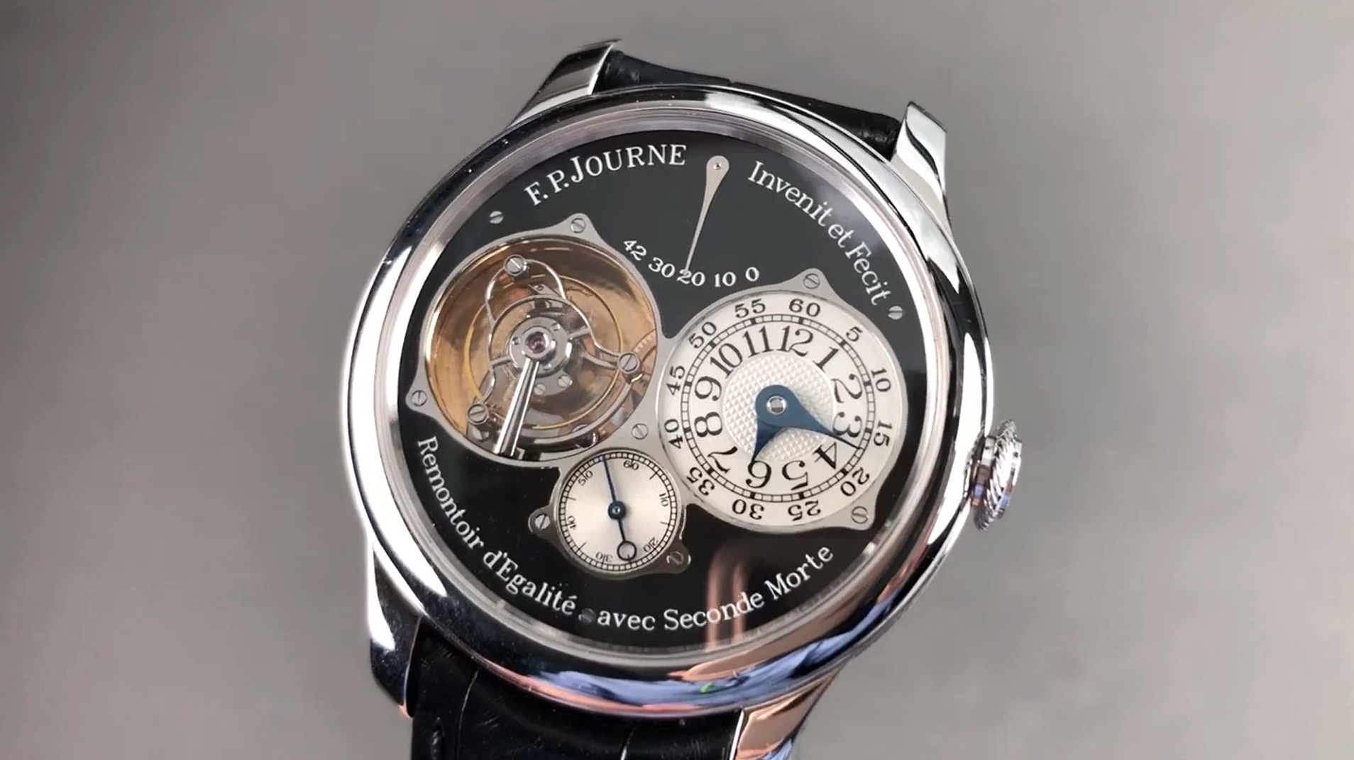 F.P. Journe 40mm Platinum Tourbillon Souverain Black Label Review