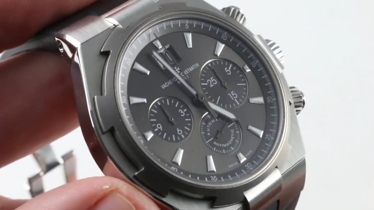Vacheron Constantin Stainless Steel Anthracite Dial Overseas Chronograph  Gents 49150/000W-9501