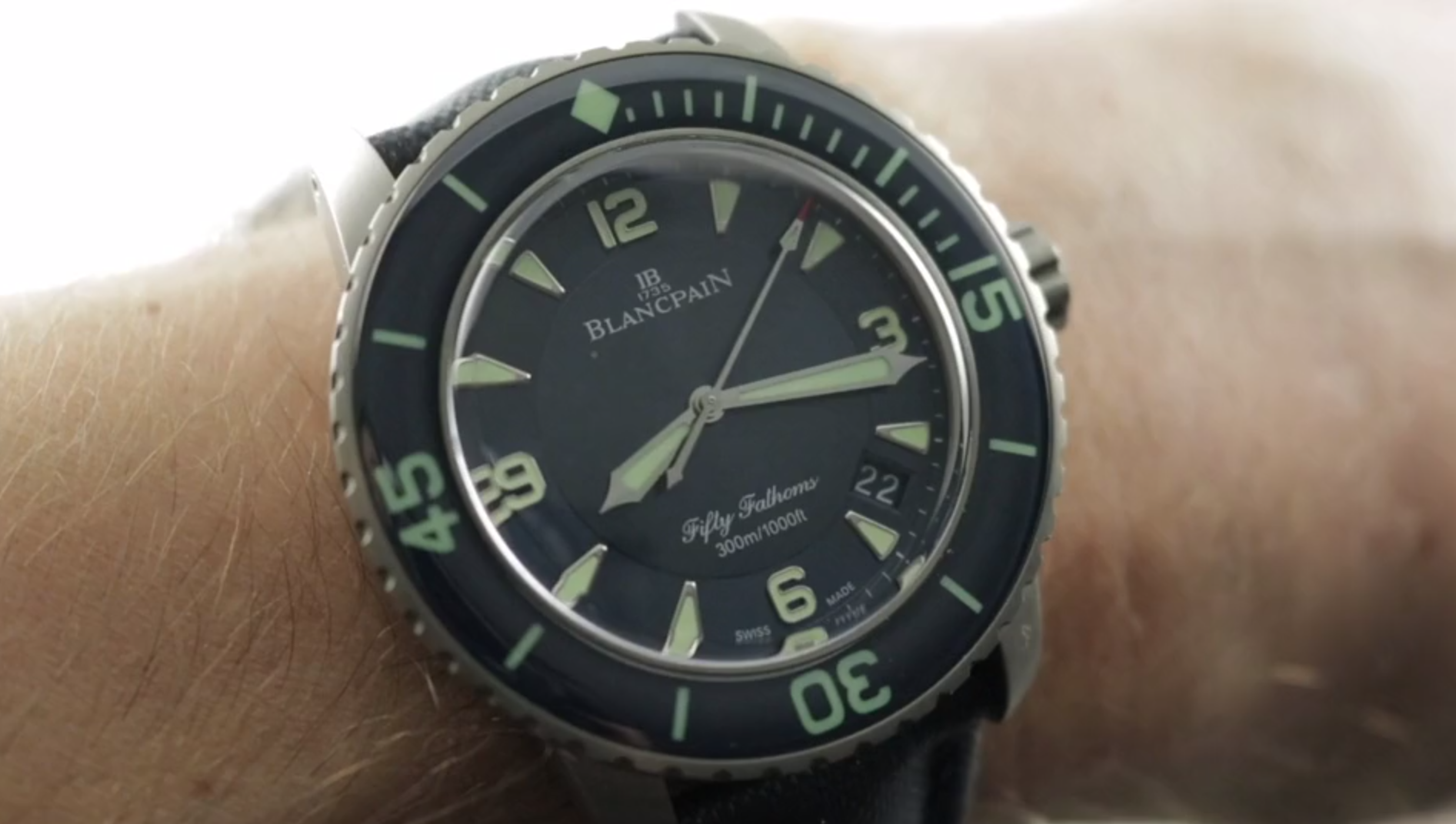 Blancpain Fifty Fathoms Titanium Blue Dial 5015-12B40-O52A Review