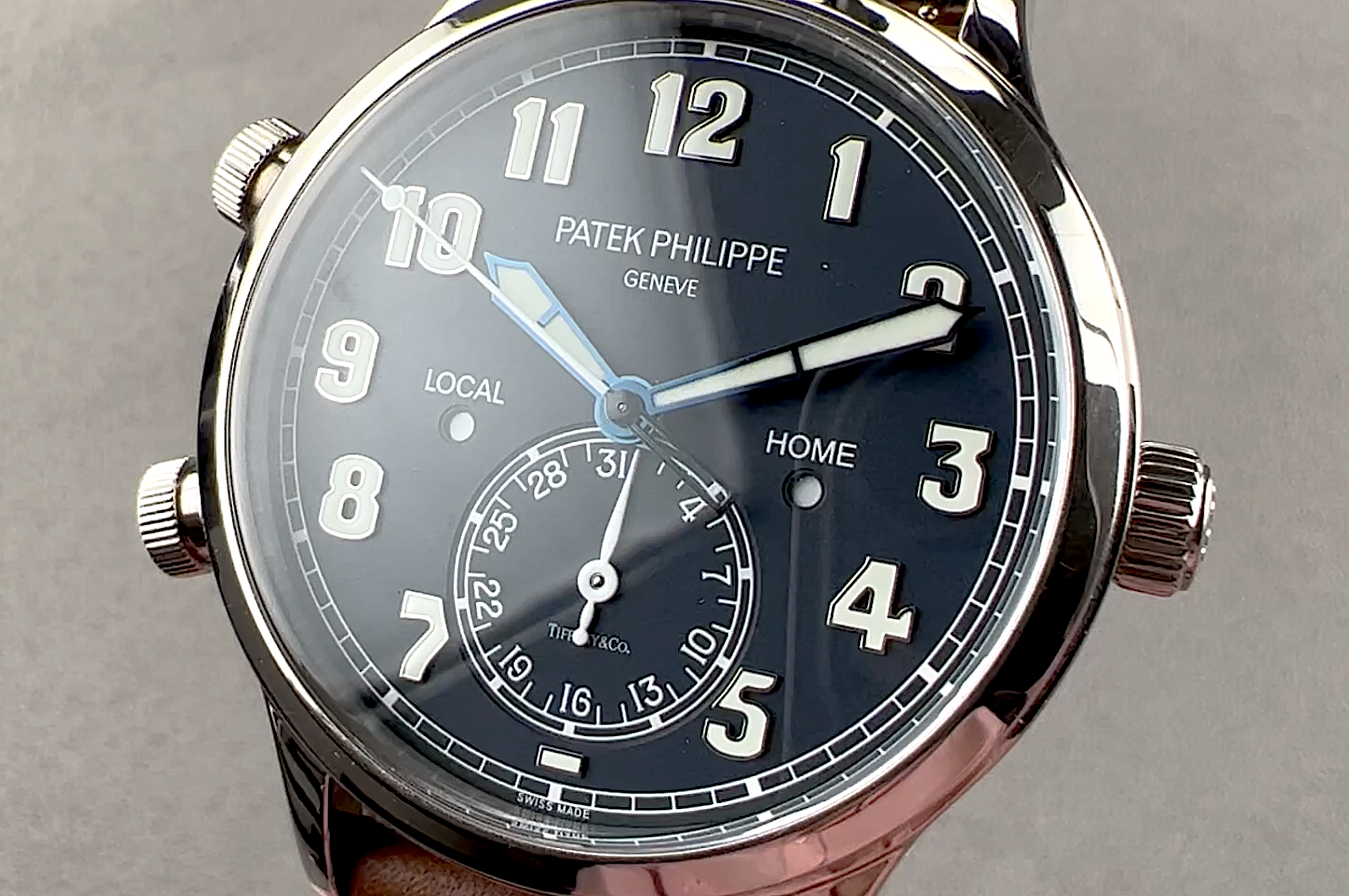 Patek Philippe Tiffany & Co Complications Calatrava Pilot Travel Time 5524G-001