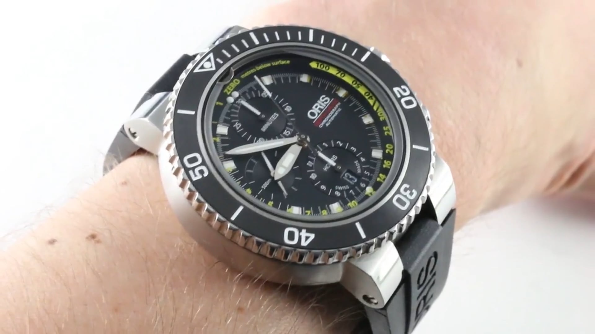 Oris Aquis Depth Gauge Chronograph 774 7708 4154RS Review Oris