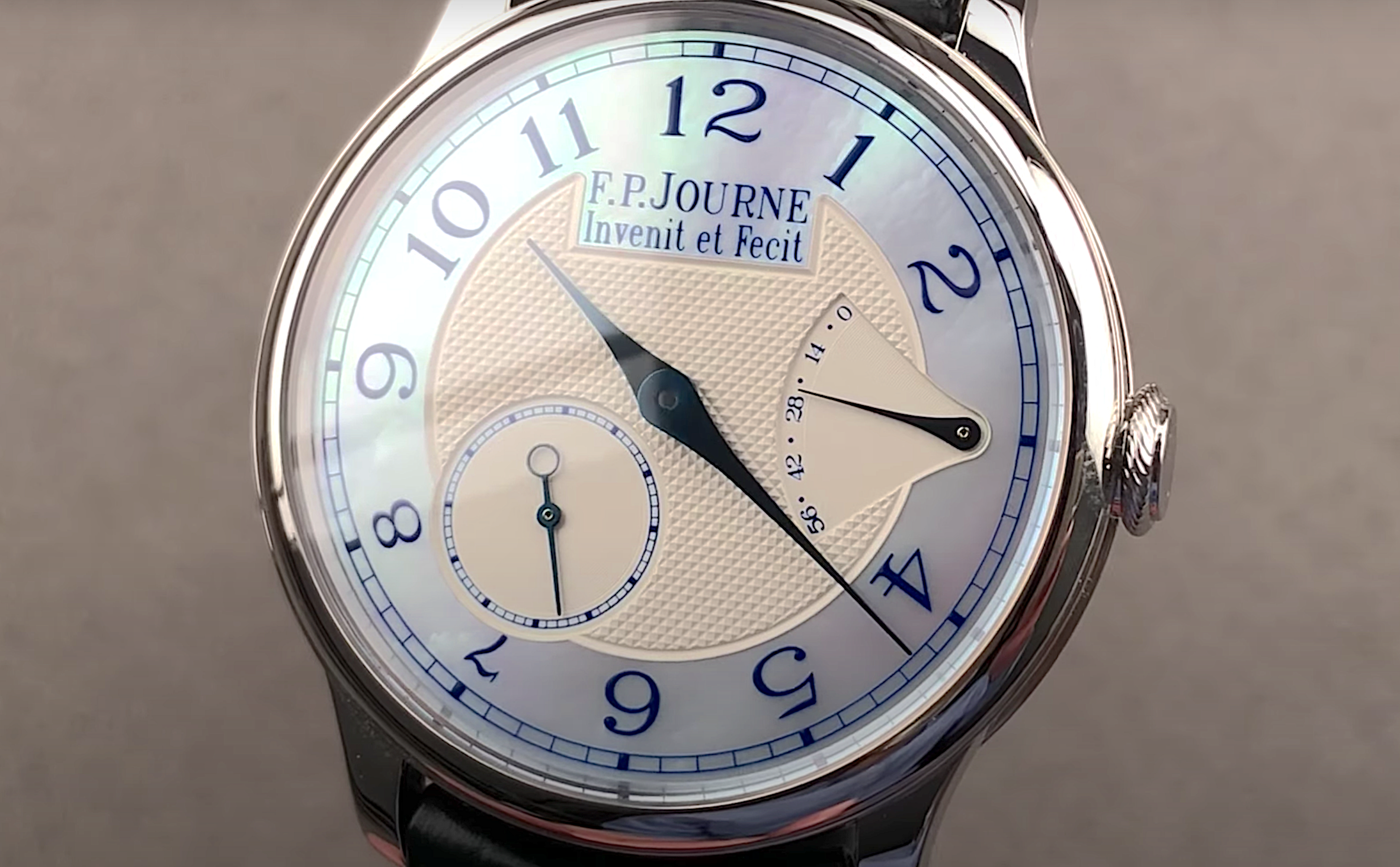 F.P. Journe Chronometre Souverain Nacre Blue Mother of Pearl