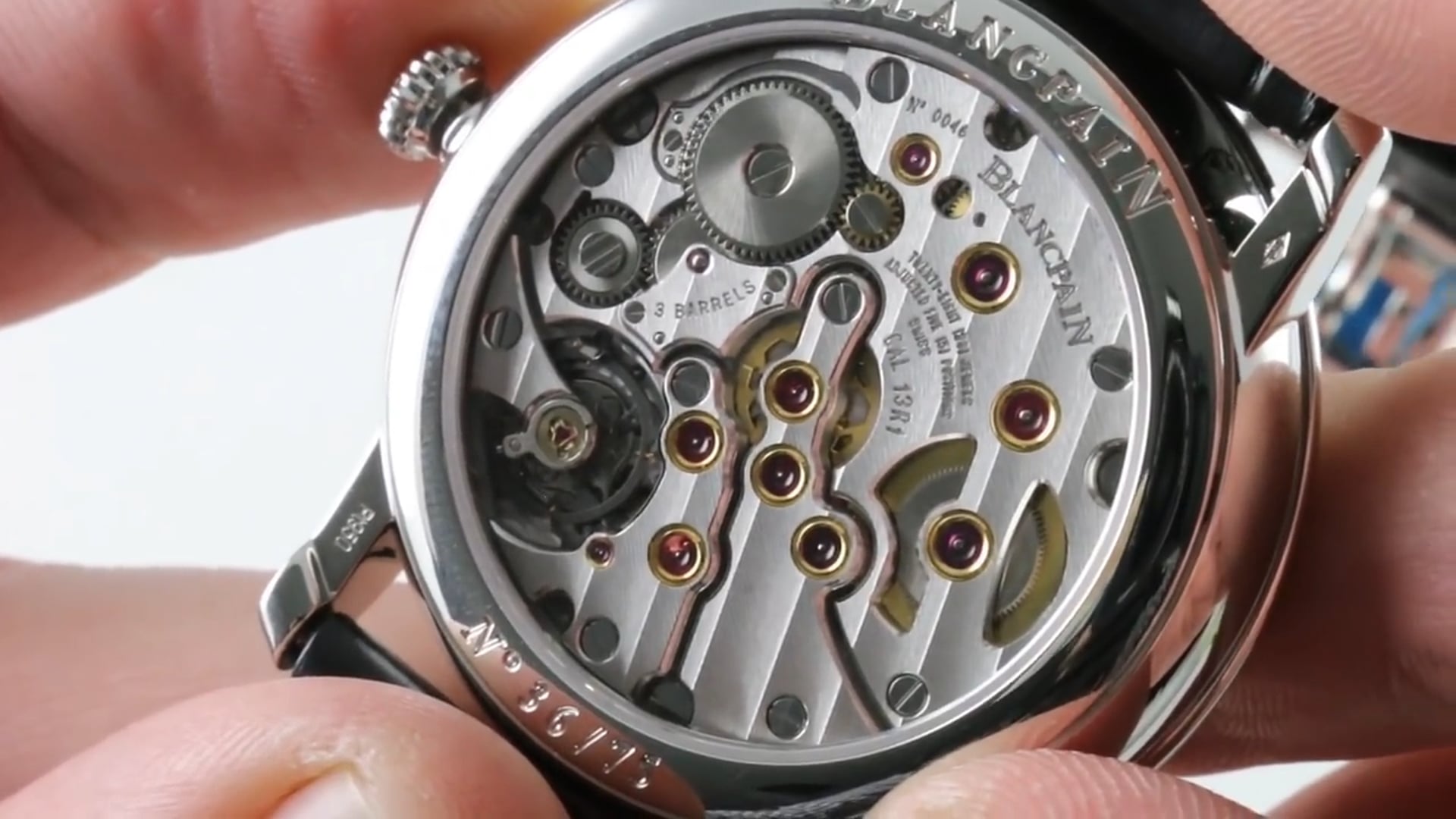 Blancpain Villeret 8 Day Black Enamel Manuelle Limited Edition (6614 3437 55B)